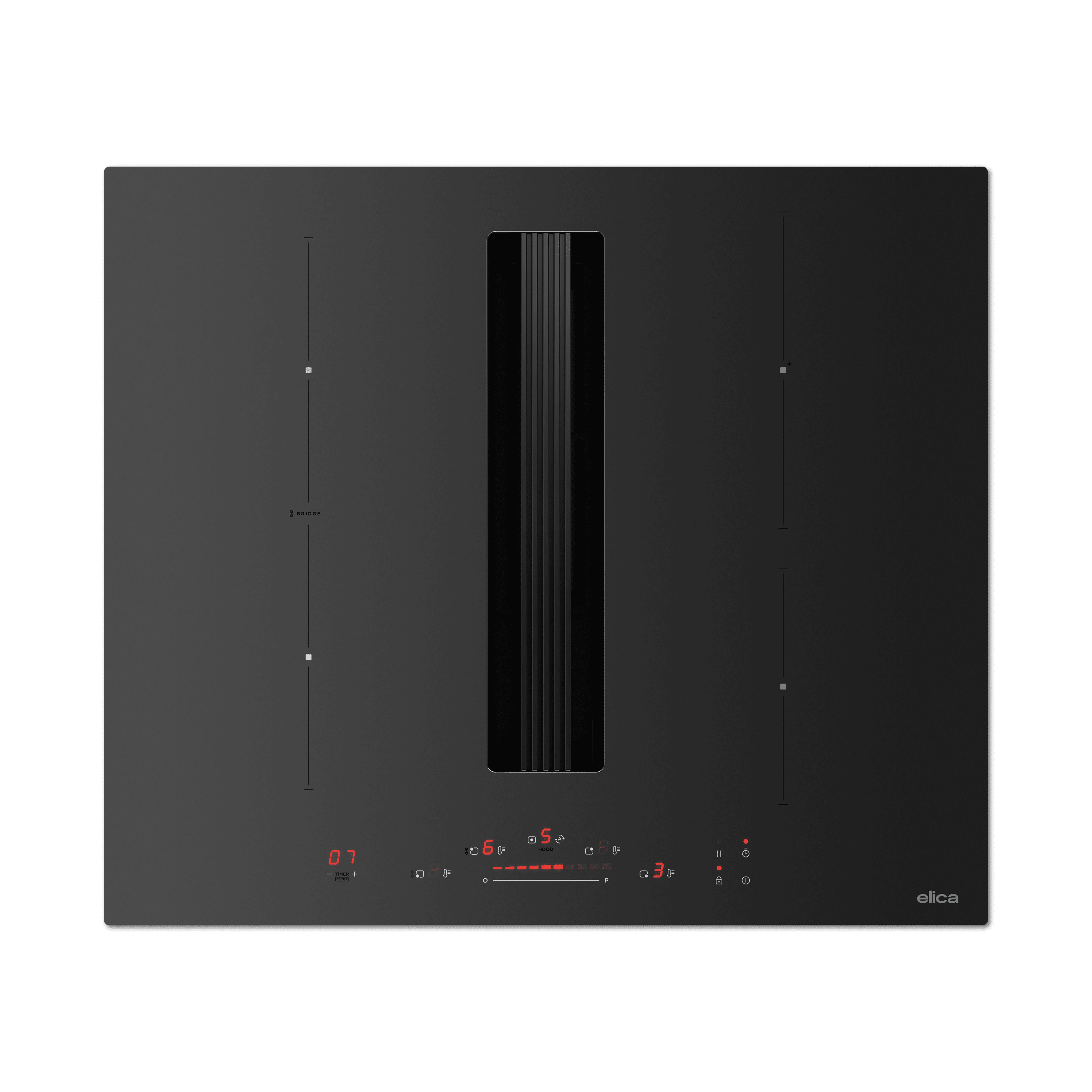 Hobs Induction Hobs With Extractor black matt thumb