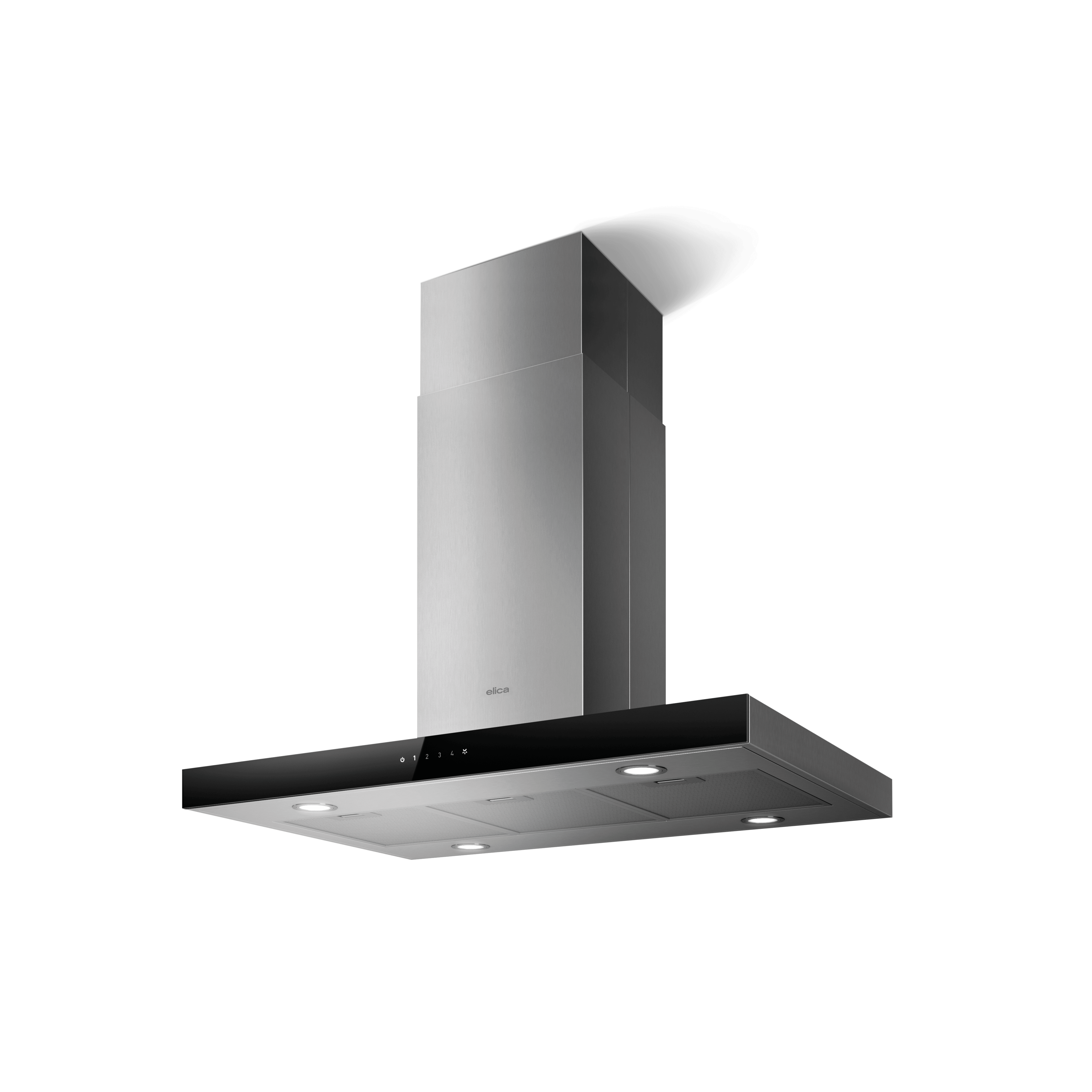 Cappe da Cucina Cappe a Isola Inox Nero thumb
